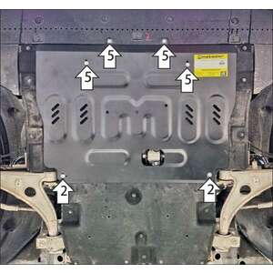 Защита Двигатель, Коробка переключения передач Hongqi Hs7 ( 2023- ) г. арт: 73910 photo1 Интернет магазин Автоаксессуаров Защита картера, МКПП, АКПП, РК, ТБ (Мотодор)