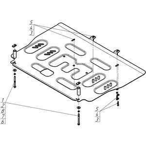 Защита Двигатель, Коробка переключения передач Hongqi Hs7 ( 2023- ) г. арт: 73910 photo3 Интернет магазин Автоаксессуаров Защита картера, МКПП, АКПП, РК, ТБ (Мотодор)