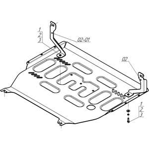 Защита Двигатель, Коробка переключения передач Knewstar 001 ( 2024- ) г. арт: 74205-2 photo3 Интернет магазин Автоаксессуаров Защита картера, МКПП, АКПП, РК, ТБ (Мотодор)