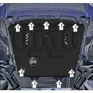 Защита Двигатель, Коробка переключения передач Lada Vesta Cross ( 2023- ) г. арт: 72106-3 photo1 Интернет магазин Автоаксессуаров Защита картера, МКПП, АКПП, РК, ТБ (Мотодор)
