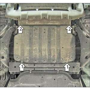 Защита Двигатель, Передний дифференциал Mitsubishi Pajero IV ( 2006-2012 ) г. арт: 71306 photo2 Интернет магазин Автоаксессуаров Защита картера, МКПП, АКПП, РК, ТБ (Мотодор)