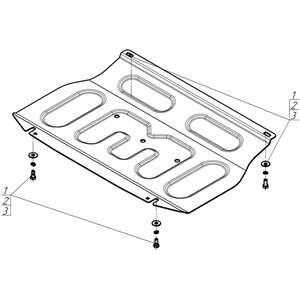 Защита Двигатель, Передний дифференциал Mitsubishi Pajero IV ( 2012-2020 ) г. арт: 71306-2 photo3 Интернет магазин Автоаксессуаров Защита картера, МКПП, АКПП, РК, ТБ (Мотодор)