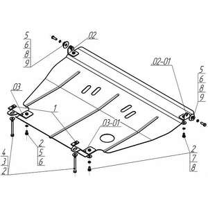 Защита Двигатель, Коробка переключения передач Nissan Almera ( 1995-2000 ) г. арт: 01401 photo1 Интернет магазин Автоаксессуаров Защита картера, МКПП, АКПП, РК, ТБ (Мотодор)