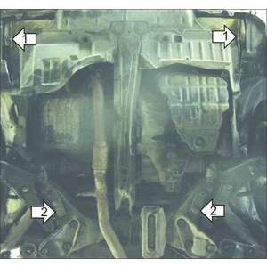 Защита Двигатель, Коробка переключения передач Nissan Almera ( 1995-2000 ) г. арт: 01401 photo2 Интернет магазин Автоаксессуаров Защита картера, МКПП, АКПП, РК, ТБ (Мотодор)