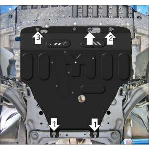 Защита Двигатель, Коробка переключения передач Nissan Micra ( 2003-2010 ) г. арт: 71402-2 photo1 Интернет магазин Автоаксессуаров Защита картера, МКПП, АКПП, РК, ТБ (Мотодор)