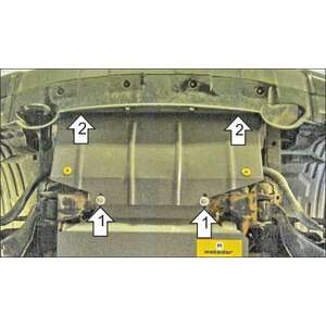 Защита Радиатор Nissan Navara ( 2004-2010 ) г. арт: 71407 photo1 Интернет магазин Автоаксессуаров Защита картера, МКПП, АКПП, РК, ТБ (Мотодор)