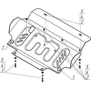 Защита Радиатор Nissan Pathfinder ( 2010-2014 ) г. арт: 71406 photo3 Интернет магазин Автоаксессуаров Защита картера, МКПП, АКПП, РК, ТБ (Мотодор)