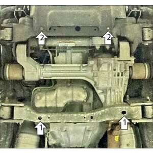 Защита Двигатель, Передний дифференциал Nissan Pathfinder ( 2005-2010 ) г. арт: 71403-3 photo2 Интернет магазин Автоаксессуаров Защита картера, МКПП, АКПП, РК, ТБ (Мотодор)