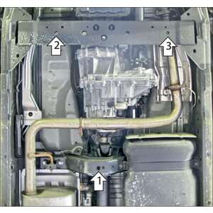 Защита Раздаточная коробка Nissan Pathfinder ( 2005-2010 ) г. арт: 71405-2 photo2 Интернет магазин Автоаксессуаров Защита картера, МКПП, АКПП, РК, ТБ (Мотодор)