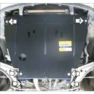 Защита Двигатель, Коробка переключения передач Nissan Primera ( 1996-2001 ) г. арт: 01401-3 photo3 Интернет магазин Автоаксессуаров Защита картера, МКПП, АКПП, РК, ТБ (Мотодор)