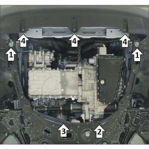 Защита Двигатель, Коробка переключения передач Omoda C5 ( 2022-2024 ) г. арт: 79006-4 photo2 Интернет магазин Автоаксессуаров Защита картера, МКПП, АКПП, РК, ТБ (Мотодор)