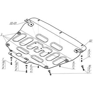 Защита Двигатель, Коробка переключения передач Omoda C5 ( 2022-2024 ) г. арт: 79006-4 photo3 Интернет магазин Автоаксессуаров Защита картера, МКПП, АКПП, РК, ТБ (Мотодор)