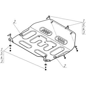 Защита Двигатель, Коробка переключения передач Opel Vectra B ( 1995-2002 ) г. арт: 71503 photo3 Интернет магазин Автоаксессуаров Защита картера, МКПП, АКПП, РК, ТБ (Мотодор)