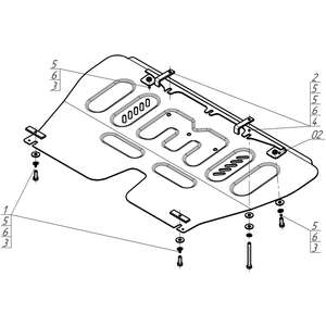 Защита Двигатель, Коробка переключения передач Sollers SP7 ( 2025- ) г. арт: 78705 photo3 Интернет магазин Автоаксессуаров Защита картера, МКПП, АКПП, РК, ТБ (Мотодор)
