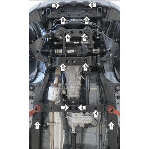 Защита Радиатор, Двигатель, Коробка переключения передач, Раздаточная коробка Sollers ST8 ( 2024- ) г. арт: 78303-3 photo2 Интернет магазин Автоаксессуаров Защита картера, МКПП, АКПП, РК, ТБ (Мотодор)