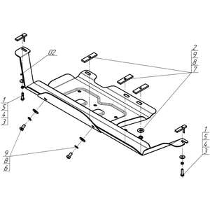 Защита Раздаточная коробка Sollers ST8 ( 2024- ) г. арт: 78314-3 photo3 Интернет магазин Автоаксессуаров Защита картера, МКПП, АКПП, РК, ТБ (Мотодор)