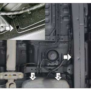 Защита Топливный фильтр Sollers ST8 ( 2024- ) г. арт: 78307-3 photo2 Интернет магазин Автоаксессуаров Защита картера, МКПП, АКПП, РК, ТБ (Мотодор)