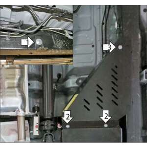 Защита Топливный фильтр Sollers ST8 ( 2024- ) г. арт: 78305-3 photo1 Интернет магазин Автоаксессуаров Защита картера, МКПП, АКПП, РК, ТБ (Мотодор)