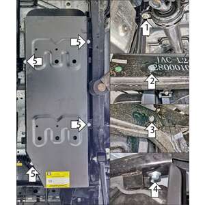 Защита Топливный бак Sollers ST9 ( 2025- ) г. арт: 78321 photo1 Интернет магазин Автоаксессуаров Защита картера, МКПП, АКПП, РК, ТБ (Мотодор)