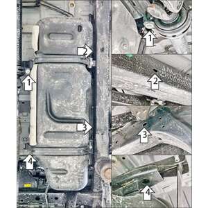 Защита Топливный бак Sollers ST9 ( 2025- ) г. арт: 78321 photo2 Интернет магазин Автоаксессуаров Защита картера, МКПП, АКПП, РК, ТБ (Мотодор)