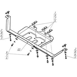 Защита Раздаточная коробка Sollers ST9 ( 2025- ) г. арт: 78318-2 photo3 Интернет магазин Автоаксессуаров Защита картера, МКПП, АКПП, РК, ТБ (Мотодор)