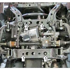Защита Двигатель, Передний дифференциал Sollers ST9 ( 2025- ) г. арт: 78316-2 photo2 Интернет магазин Автоаксессуаров Защита картера, МКПП, АКПП, РК, ТБ (Мотодор)
