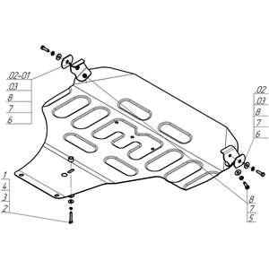 Защита Двигатель Subaru Impreza ( 2007-2011 ) г. арт: 72204 photo3 Интернет магазин Автоаксессуаров Защита картера, МКПП, АКПП, РК, ТБ (Мотодор)