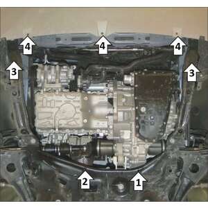 Защита Двигатель, Коробка переключения передач TENET T7 ( 2025- ) г. арт: 79002-10 photo2 Интернет магазин Автоаксессуаров Защита картера, МКПП, АКПП, РК, ТБ (Мотодор)