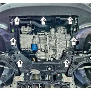 Защита Двигатель, Коробка переключения передач TENET T8 ( 2025- ) г. арт: 79017 photo2 Интернет магазин Автоаксессуаров Защита картера, МКПП, АКПП, РК, ТБ (Мотодор)