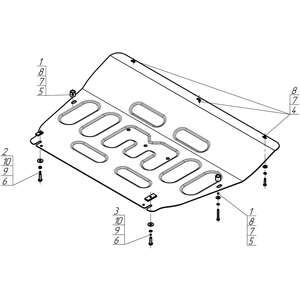 Защита Двигатель, Коробка переключения передач TENET T8 ( 2025- ) г. арт: 79017 photo3 Интернет магазин Автоаксессуаров Защита картера, МКПП, АКПП, РК, ТБ (Мотодор)