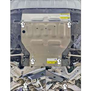 Защита Двигатель Audi Q7 ( 2015-2019 ) г. арт: 340102 photo1 Интернет магазин Автоаксессуаров Защита картера, МКПП, АКПП, РК, ТБ (Мотодор)