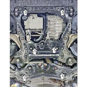 Защита Двигатель, Электроусилитель руля, Передний электромотор Lynk&Co 900 ( 2025- ) г. арт: 344202 photo2 Интернет магазин Автоаксессуаров Защита картера, МКПП, АКПП, РК, ТБ (Мотодор)