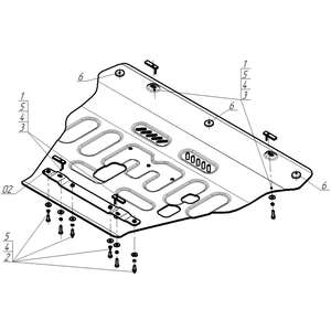 Защита Двигатель, Электроусилитель руля, Передний электромотор Lynk&Co 900 ( 2025- ) г. арт: 344202 photo3 Интернет магазин Автоаксессуаров Защита картера, МКПП, АКПП, РК, ТБ (Мотодор)