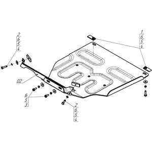 Защита Задний электромотор Lynk&Co 900 ( 2025- ) г. арт: 344205 photo3 Интернет магазин Автоаксессуаров Защита картера, МКПП, АКПП, РК, ТБ (Мотодор)