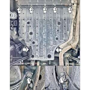 Защита Топливный бак Lynk&Co 900 ( 2025- ) г. арт: 344204 photo2 Интернет магазин Автоаксессуаров Защита картера, МКПП, АКПП, РК, ТБ (Мотодор)