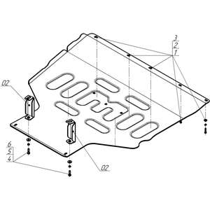 Защита Топливный бак Lynk&Co 900 ( 2025- ) г. арт: 344204 photo3 Интернет магазин Автоаксессуаров Защита картера, МКПП, АКПП, РК, ТБ (Мотодор)