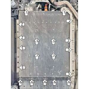 Защита Аккумуляторная батарея Lynk&Co 900 ( 2025- ) г. арт: 344203 photo2 Интернет магазин Автоаксессуаров Защита картера, МКПП, АКПП, РК, ТБ (Мотодор)