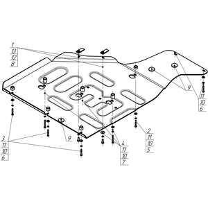 Защита Силовые провода Voyah Free ( 2023- ) г. арт: 348612 photo3 Интернет магазин Автоаксессуаров Защита картера, МКПП, АКПП, РК, ТБ (Мотодор)