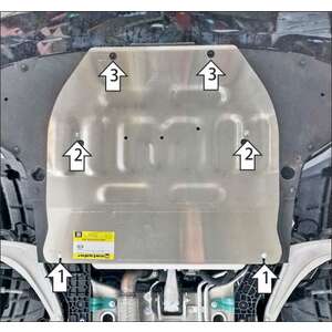 Защита Двигатель, Электроусилитель руля, Передний электромотор Voyah Passion ( 2022- ) г. арт: 348606-2 photo1 Интернет магазин Автоаксессуаров Защита картера, МКПП, АКПП, РК, ТБ (Мотодор)