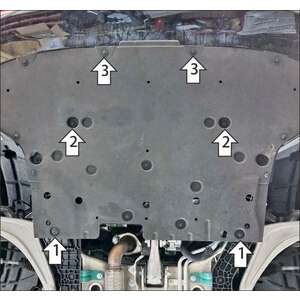 Защита Двигатель, Электроусилитель руля, Передний электромотор Voyah Passion ( 2022- ) г. арт: 348606-2 photo2 Интернет магазин Автоаксессуаров Защита картера, МКПП, АКПП, РК, ТБ (Мотодор)