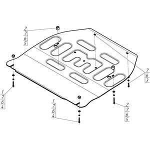 Защита Двигатель, Электроусилитель руля, Передний электромотор Voyah Passion ( 2022- ) г. арт: 348606-2 photo3 Интернет магазин Автоаксессуаров Защита картера, МКПП, АКПП, РК, ТБ (Мотодор)