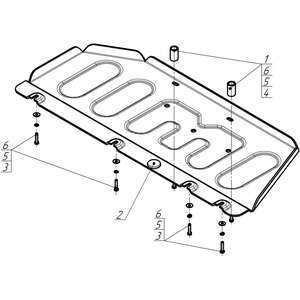Защита Силовые провода Voyah Passion ( 2022- ) г. арт: 348607-2 photo3 Интернет магазин Автоаксессуаров Защита картера, МКПП, АКПП, РК, ТБ (Мотодор)
