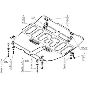 Защита Двигатель, Коробка переключения передач Changan Cs75 Plus ( 2021-2024 ) г. арт: 57211-2 photo3 Интернет магазин Автоаксессуаров Защита картера, МКПП, АКПП, РК, ТБ (Мотодор)