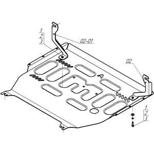 Защита Двигатель, Коробка переключения передач Knewstar 001 ( 2024- ) г. арт: 54205-2 photo3 Интернет магазин Автоаксессуаров Защита картера, МКПП, АКПП, РК, ТБ (Мотодор)