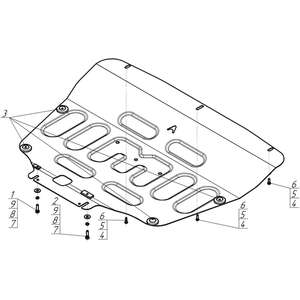 Защита Двигатель, Коробка переключения передач TENET T4 ( 2025- ) г. арт: 59006-4 photo3 Интернет магазин Автоаксессуаров Защита картера, МКПП, АКПП, РК, ТБ (Мотодор)
