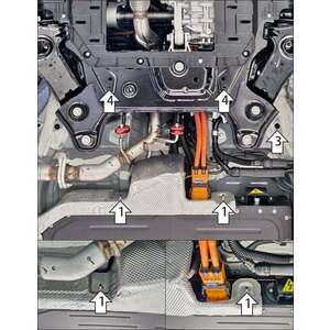 Защита Силовые провода Evolute I-Space ( 2025- ) г. арт: 78616 photo2 Интернет магазин Автоаксессуаров Защита картера, МКПП, АКПП, РК, ТБ (Мотодор)