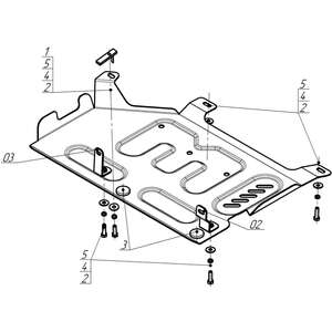 Защита Силовые провода Evolute I-Space ( 2025- ) г. арт: 78616 photo3 Интернет магазин Автоаксессуаров Защита картера, МКПП, АКПП, РК, ТБ (Мотодор)