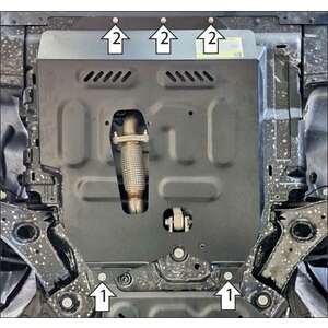 Защита Передний электромотор, Двигатель, Электроусилитель руля Evolute I-Space ( 2025- ) г. арт: 78615 photo1 Интернет магазин Автоаксессуаров Защита картера, МКПП, АКПП, РК, ТБ (Мотодор)