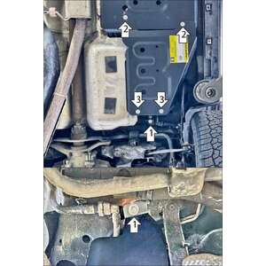 Защита Топливный бак, Топливные Трубки Ford Bronco Sport ( 2020-2024 ) г. арт: 70714 photo1 Интернет магазин Автоаксессуаров Защита картера, МКПП, АКПП, РК, ТБ (Мотодор)