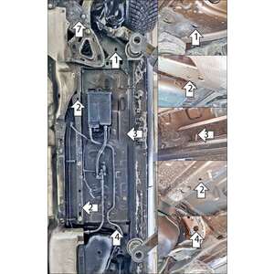 Защита Абсорбер, Топливные Трубки Ford Bronco Sport ( 2020-2024 ) г. арт: 70713 photo2 Интернет магазин Автоаксессуаров Защита картера, МКПП, АКПП, РК, ТБ (Мотодор)